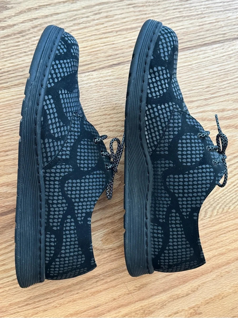 Rare Dr. Martens Cavendish Black Reflective Camo Oxford Shoes - Men’s Size 13
